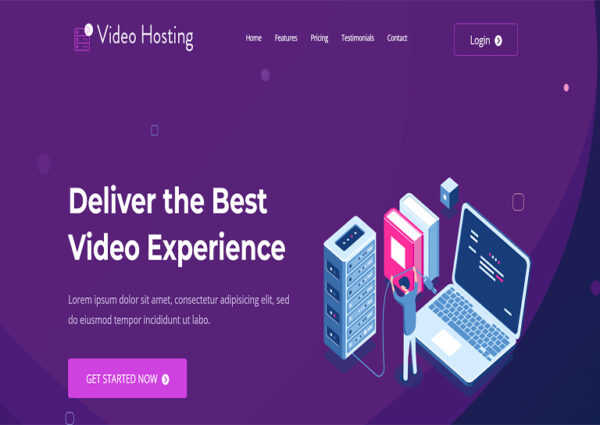 Video Hosting HTML Template