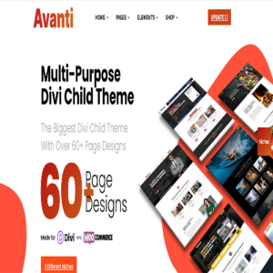 Avanti Divi WordPress child theme