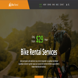 Bike Rental Services WordPress Theme