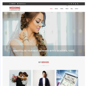 Wedding Videographer WordPress Theme
