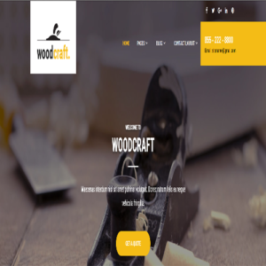 WoodCraft - Furniture Store WordPress Theme