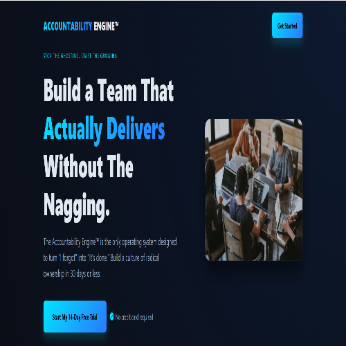 Accountability Engine HTML Landing page