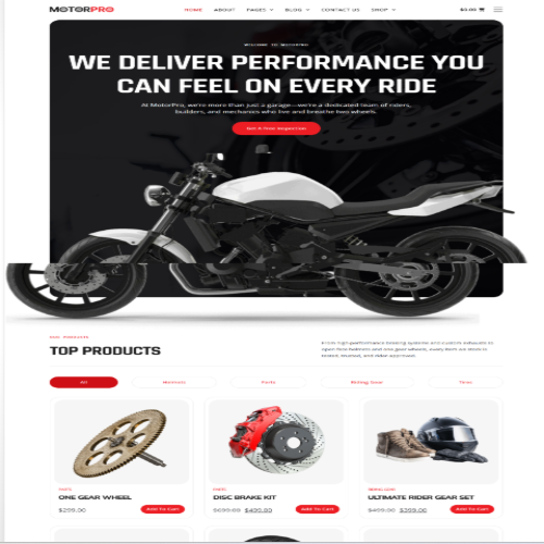 MotorPro HTML Template